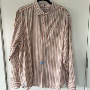 [Tommy Bahama] Striped L/S Button Down - Size XL